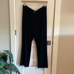 Elegant Black Wide Leg Women's Pants